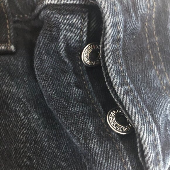 Levi's Wedge Dark Wash Straight Leg Button Front Denim Jeans Size 29 - Picture 5 of 5
